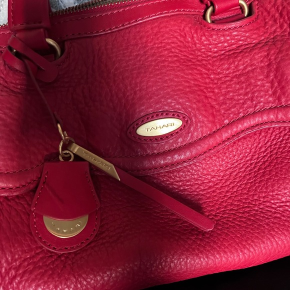 Tahari Leather Handbag - Picture 3 of 8